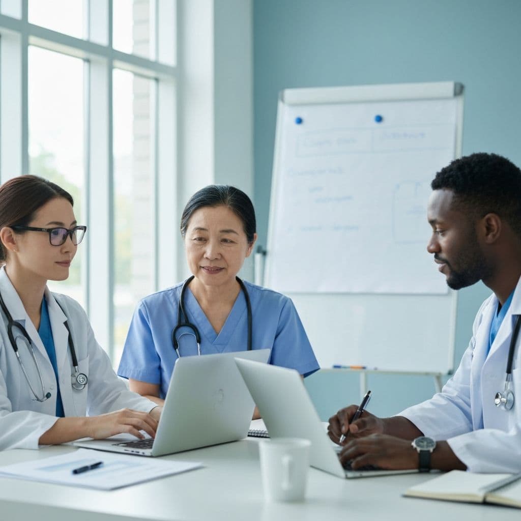Team-Meeting zur Resilienz in der Pflege